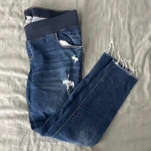 Old Navy Rockstar Super Skinny Distressed Maternity Jeans 16L
